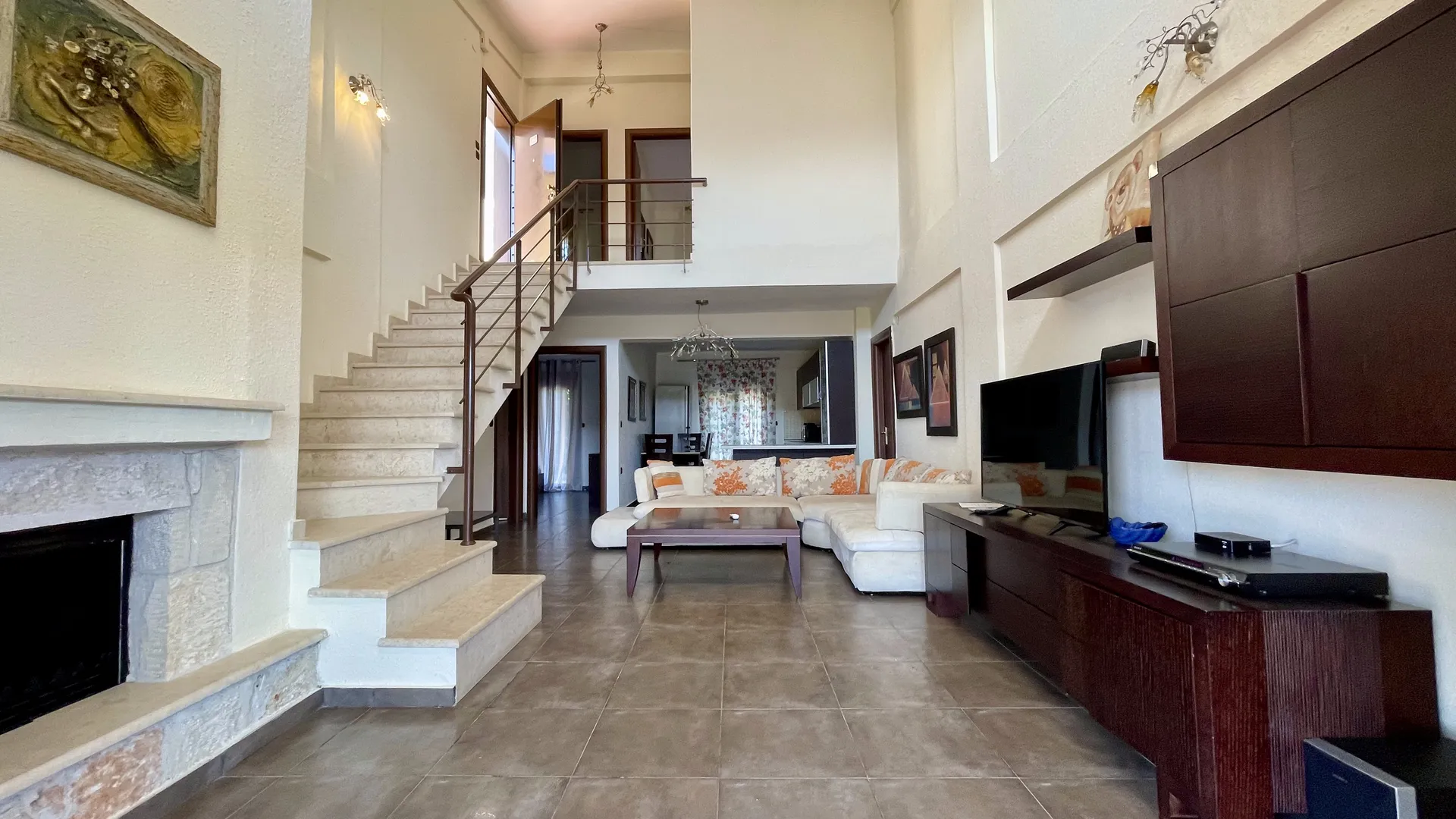 Tiara Holidays - Evlogia Village by Greek Pride - 4 bedroom - living room